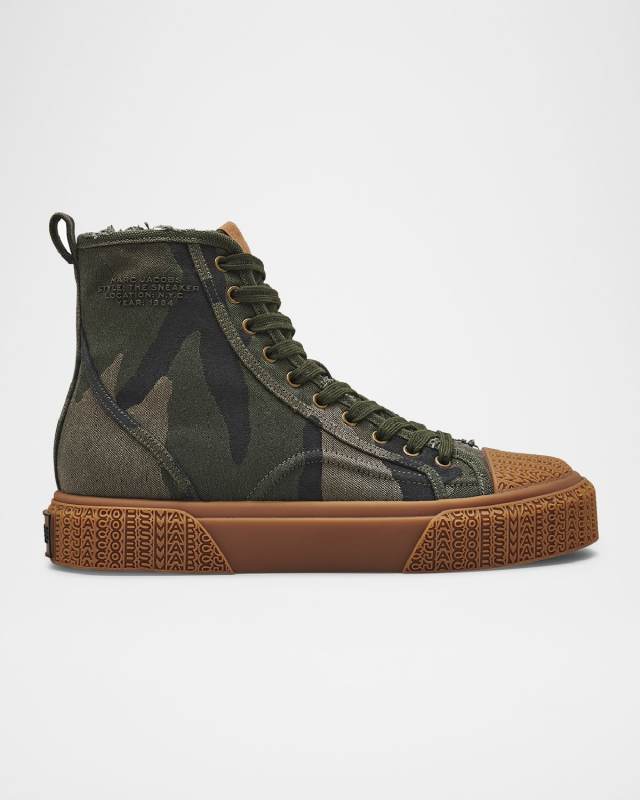 The Camo Canvas High-Top Sneakers